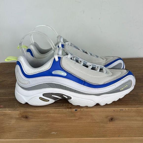 Reebok Other - NEW REEBOK white blue grey Daytona dmx athletic sneakers us mens size 9